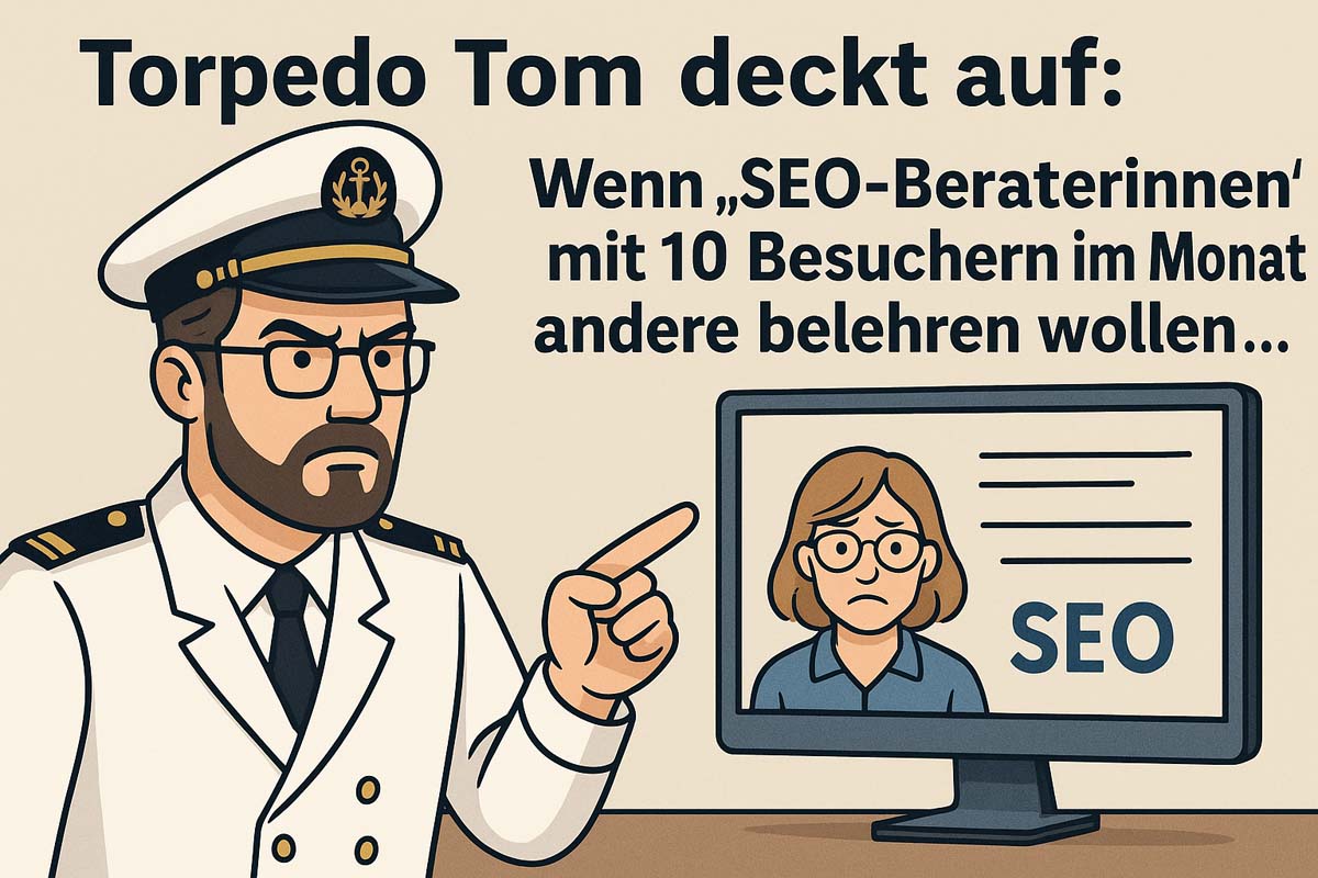 Torpedo Tom deckt auf: Wenn „SEO-Beraterinnen“ mit 10 Besuchern im Monat andere belehren wollen…