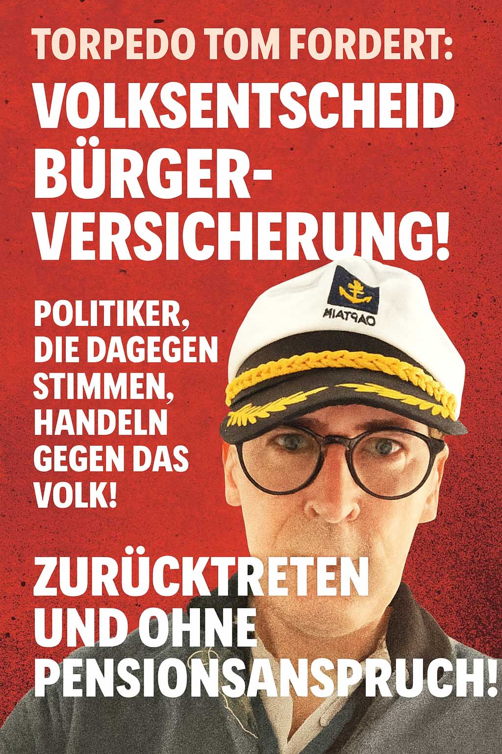 🗳️ Torpedo Tom fordert: Volksentscheid zur Bürgerversicherung!
