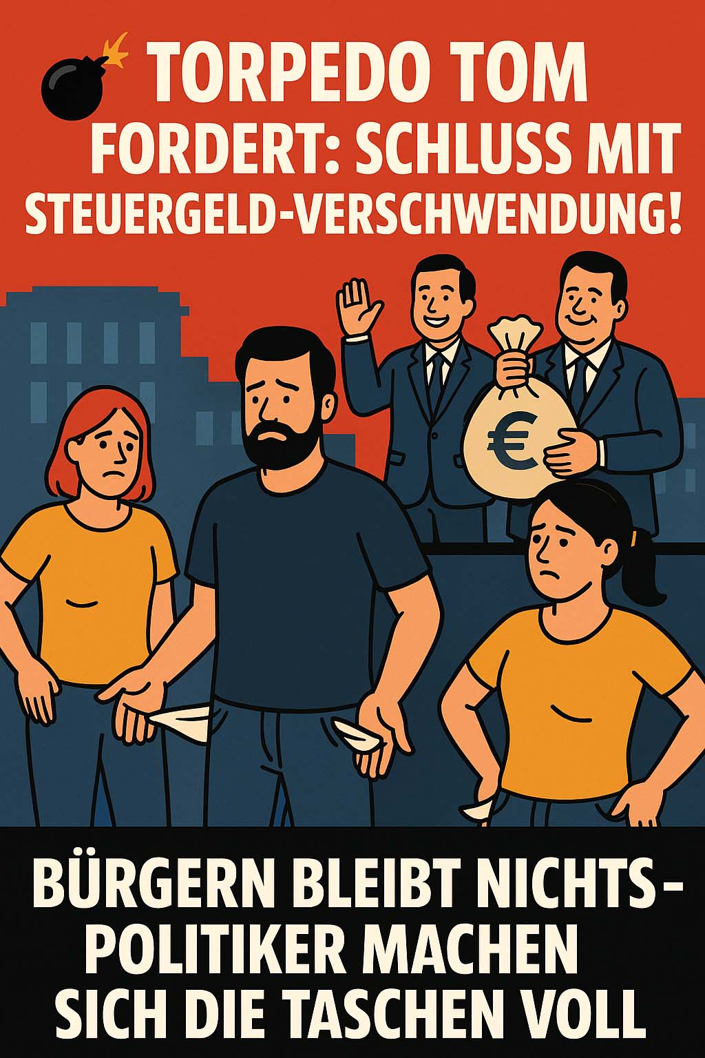 💣 Torpedo Tom fordert: Schluss mit Steuergeld-Verschwendung!
