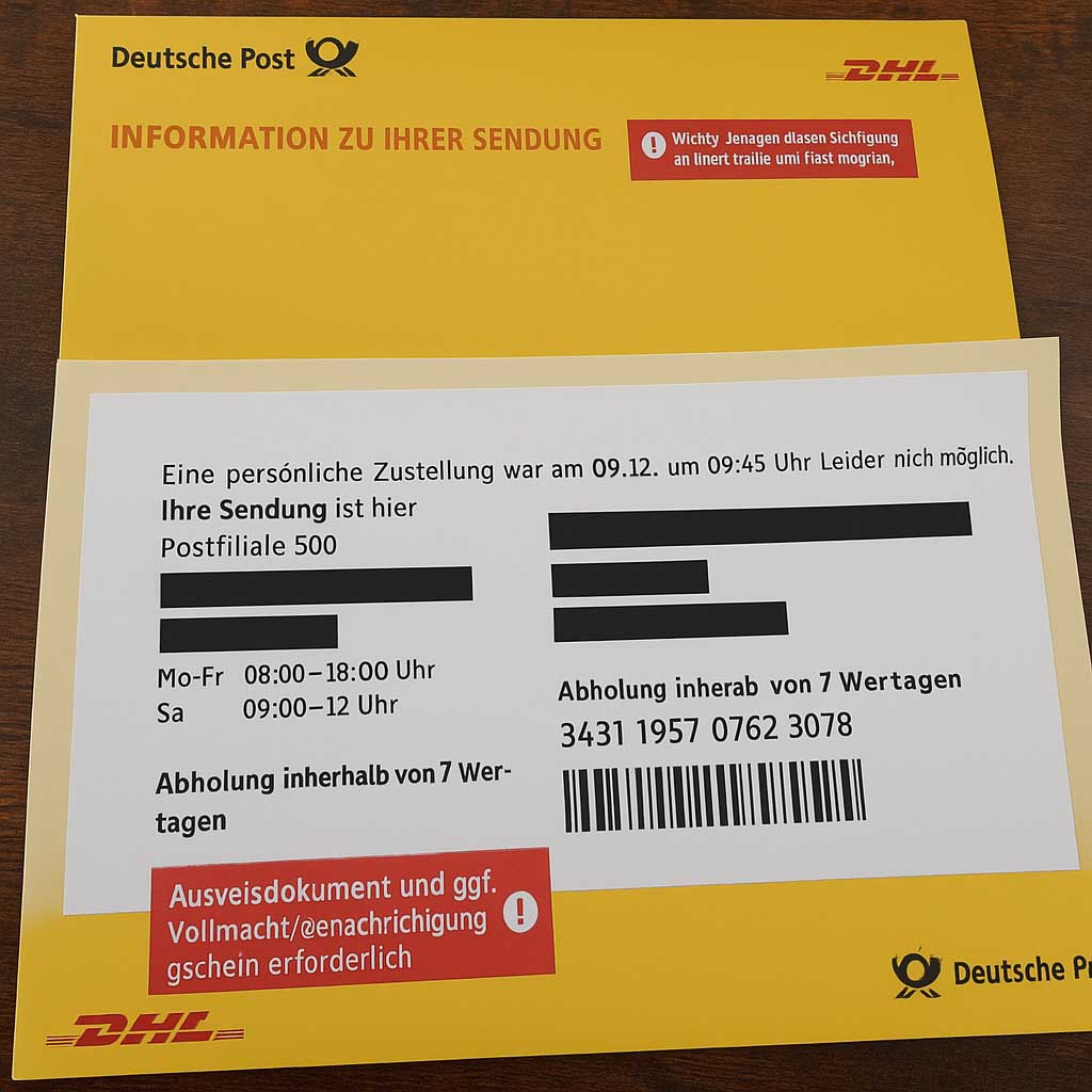 📦 DHL in Gotha – Erstmal richtig zustellen lernen