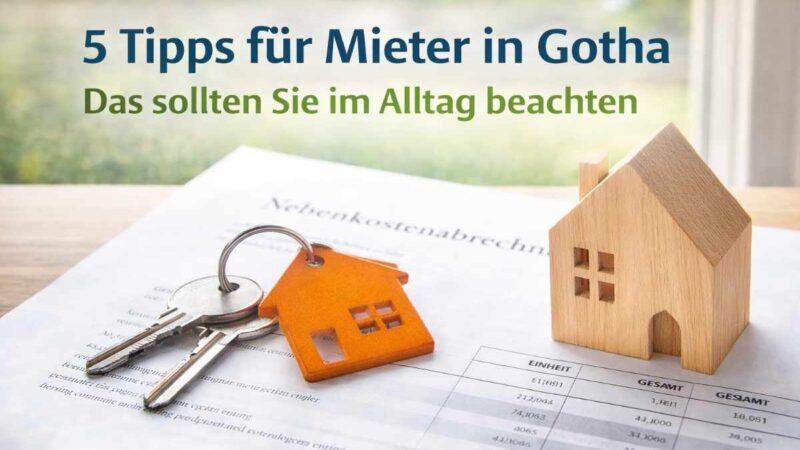5 Tipps für Mieter in Gotha: Das sollten Sie im Alltag beachten