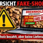 ⚠️ Verbraucherwarnung: Fake-Shops – Brennholz bezahlt, aber keine Lieferung