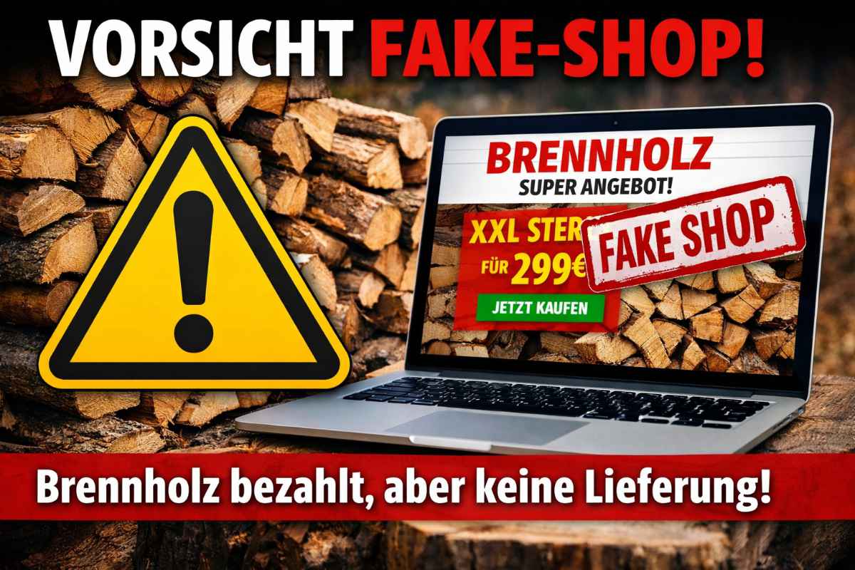 ⚠️ Verbraucherwarnung: Fake-Shops – Brennholz bezahlt, aber keine Lieferung